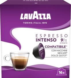 Lavazza Espresso Intenso Capsules - Geschikt Voor Dolce Gusto Apparaat - 16 Stuks X3 -Koffiedranken 1095x1200