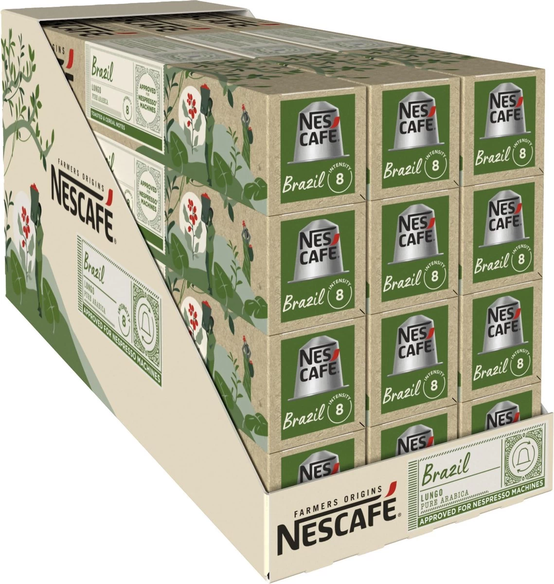 Nescafé Farmers Origins Brazil Lungo Capsules - 120 Koffiecups 3 Nescafé Farmers Origins Brazil Lungo Capsules - 120 Koffiecups