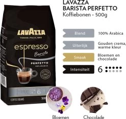 Lavazza Espresso Barista Perfetto Koffiebonen - 500 Gram X4 -Koffiedranken 1200x1137