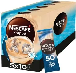 Nescafé Frappé Oploskoffie - 5 Doosjes à 10 Zakjes -Koffiedranken 1200x1156