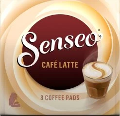 Senseo Café Latte Koffiepads - 2/9 Intensiteit - 4 X 8 Pads -Koffiedranken 1200x1157 2