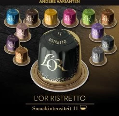 L'OR Espresso Ristretto (11) - 10 X 10 Koffiecups -Koffiedranken 1200x1173 1