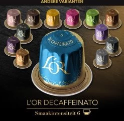 L'OR Espresso Decaffeinato Koffiecups - Intensiteit 6/12 - 10 X 10 Capsules 23 L'OR Espresso Decaffeinato Koffiecups - Intensiteit 6/12 - 10 X 10 Capsules -Koffiedranken 1200x1173 10
