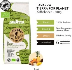 Lavazza Tierra For Planet Biologische Koffiebonen - 500 Gram X4 -Koffiedranken 1200x1179 2