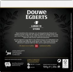 Douwe Egberts Lungo Sterk (10) - 10 X 20 Koffiecups -Koffiedranken 1200x1186 4