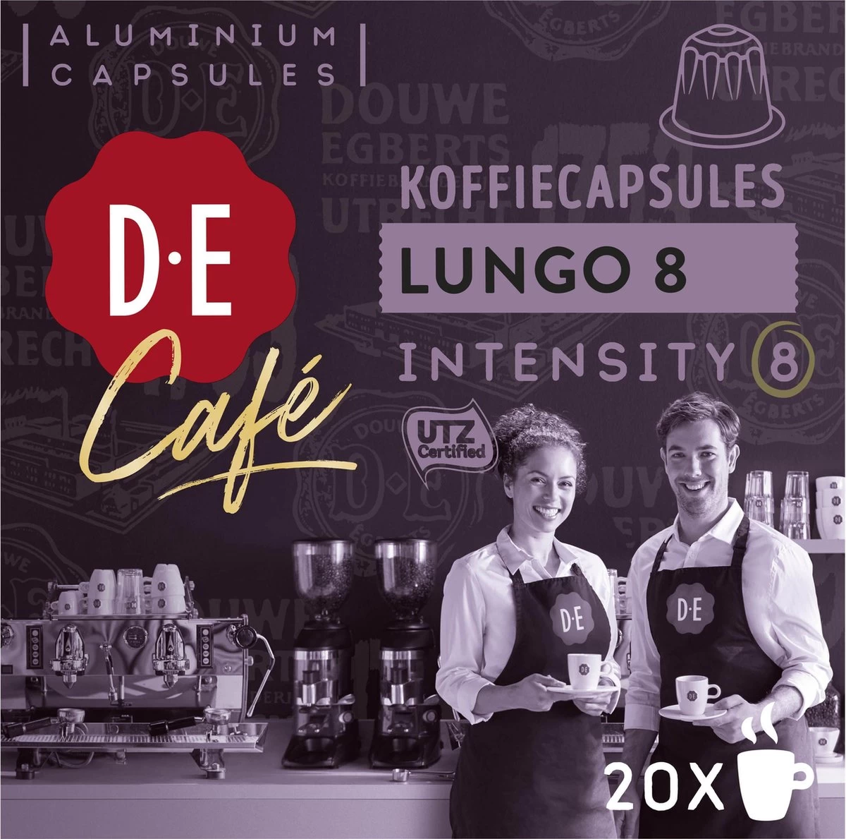 Douwe Egberts D.E Café Lungo Koffiecups - Intesiteit 8/12 - 10 X 20 Capsules 11 Douwe Egberts D.E Café Lungo Koffiecups - Intesiteit 8/12 - 10 X 20 Capsules - Afbeelding 9