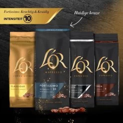 L'OR Espresso Fortissimo Koffiebonen (10) - 4 X 500 Gram -Koffiedranken 1200x1200 173