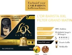 L'OR BARISTA XXL Filter Grand Matin (5) - 5 X 10 Koffiecups -Koffiedranken 1200x913