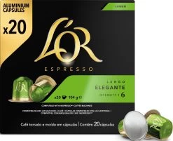 L'OR Lungo Elegante Koffiecups - Intensiteit 6/12 - 10 X 20 Capsules -Koffiedranken 1200x975 3