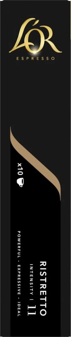 L'OR Espresso Ristretto (11) - 10 X 10 Koffiecups -Koffiedranken 255x1200 1