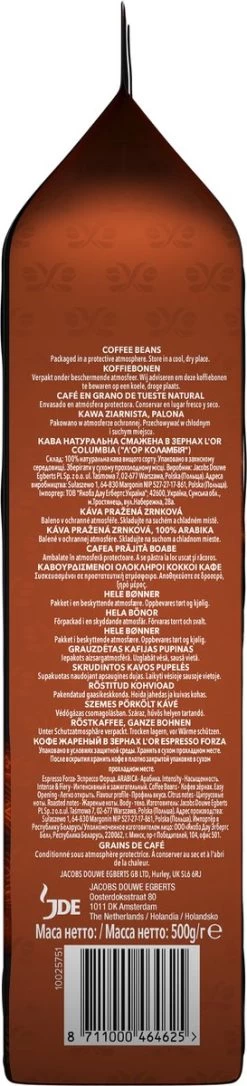 L'OR Espresso Origins Colombia Koffiebonen (8) - 4 X 500 Gram -Koffiedranken 273x1200 2