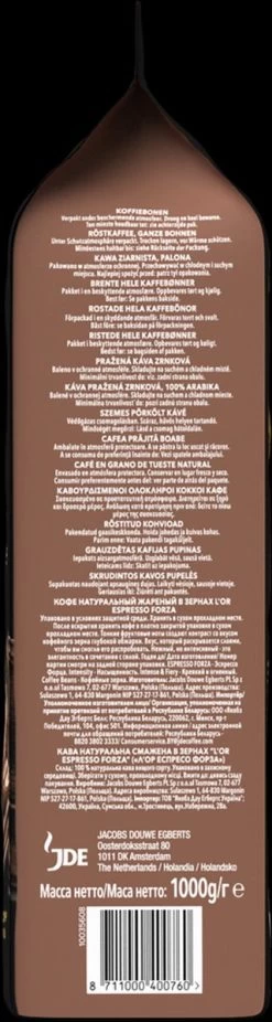 L'OR Forza Koffiebonen (9) - 4x 1000 Gram -Koffiedranken 320x1200