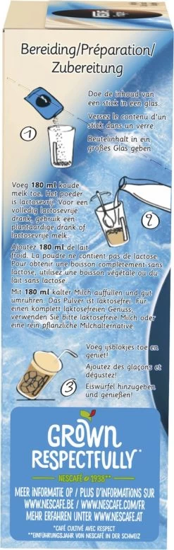 Nescafé Frappé Oploskoffie - 5 Doosjes à 10 Zakjes -Koffiedranken 381x1200