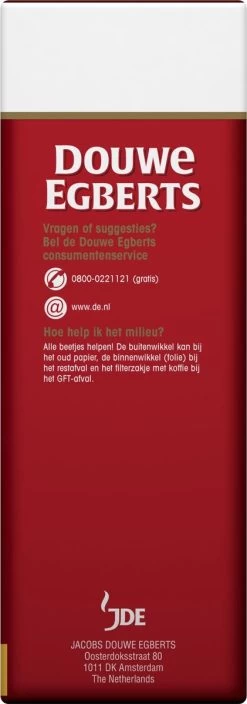 Douwe Egberts Aroma Rood Grove Maling Filterkoffie - 6 X 500 Gram 13 Douwe Egberts Aroma Rood Grove Maling Filterkoffie - 6 X 500 Gram -Koffiedranken 421x1200 1