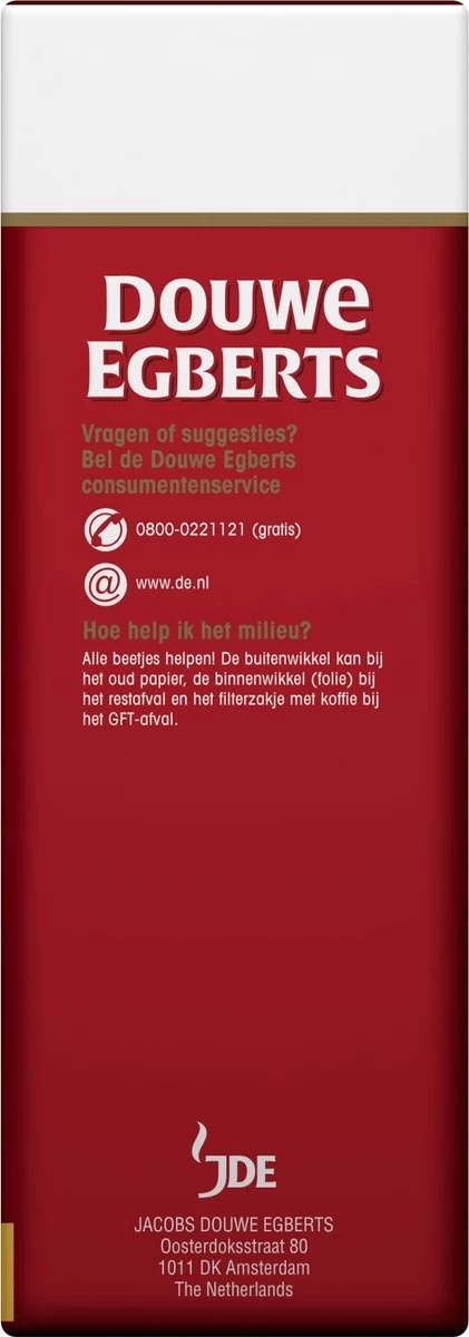 Douwe Egberts Aroma Rood Grove Maling Filterkoffie - 6 X 500 Gram 6 Douwe Egberts Aroma Rood Grove Maling Filterkoffie - 6 X 500 Gram - Afbeelding 4