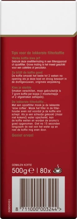 Douwe Egberts Aroma Rood Filterkoffie - 15 X 500 Gram -Koffiedranken 421x1200 2