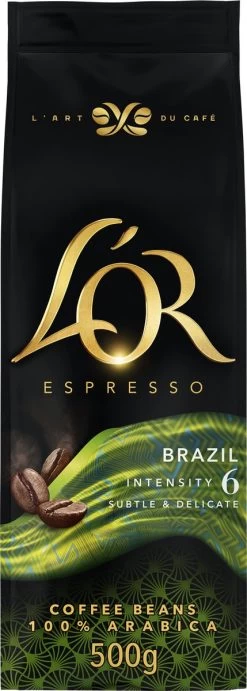 L'OR Espresso Origins Brazil Koffiebonen (6) - 4 X 500 Gram -Koffiedranken 429x1200