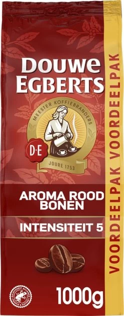 Douwe Egberts Aroma Rood Koffiebonen - 4 X 1000 Gram - Extra Grote Verpakking -Koffiedranken 472x1200