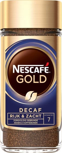 Nescafé Gold Decafé Oploskoffie - 6 Potten à 100 Gram -Koffiedranken 484x1200
