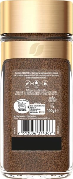 Nescafé Gold Decafé Oploskoffie - 6 Potten à 100 Gram -Koffiedranken 488x1200