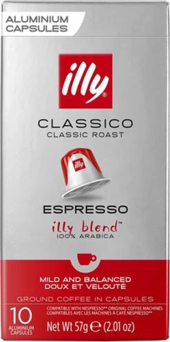Illy Espresso Classico Koffiecups - Intensiteit 5/9 - 10 X 10 Capsules -Koffiedranken 596x1200