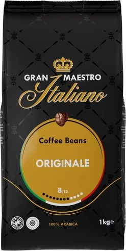 Gran Maestro Italiano - Orginale - Koffiebonen - Bonen Voor Espresso En Lungo - Arabica – 4 X 1kg 9 Gran Maestro Italiano - Orginale - Koffiebonen - Bonen Voor Espresso En Lungo - Arabica – 4 X 1kg -Koffiedranken 602x1200 2