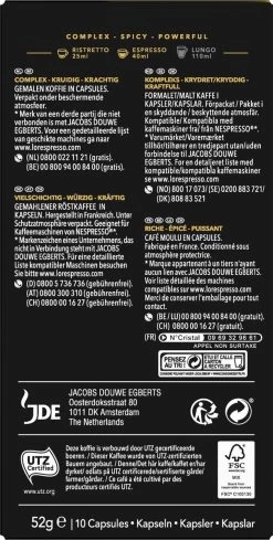 L'OR Espresso Supremo Koffiecups - Intensiteit 10/12 - 10 X 10 Capsules -Koffiedranken 606x1200 5