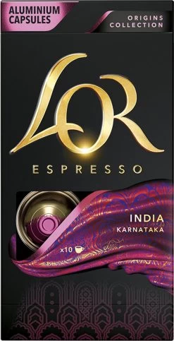 L'OR Espresso Origins India (10) - 10 X 10 Koffiecups -Koffiedranken 614x1200 1