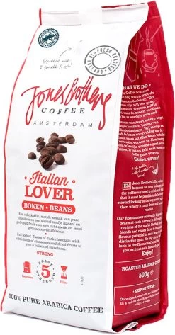 Jones Brothers Coffee Koffiebonen Italian Lover – 6 X 500 Gram 13 Jones Brothers Coffee Koffiebonen Italian Lover – 6 X 500 Gram -Koffiedranken 627x1200 2