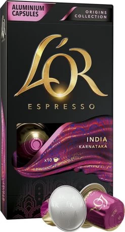 L'OR Espresso Origins India (10) - 10 X 10 Koffiecups -Koffiedranken 647x1200
