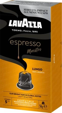 Lavazza Espresso Lungo - Aluminium Nespresso Capsules - 10 Stuks -Koffiedranken 656x1200 1