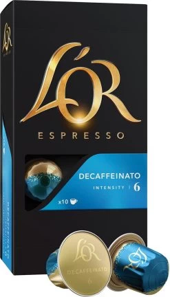 L'OR Espresso Decaffeinato Koffiecups - Intensiteit 6/12 - 10 X 10 Capsules 24 L'OR Espresso Decaffeinato Koffiecups - Intensiteit 6/12 - 10 X 10 Capsules -Koffiedranken 686x1200