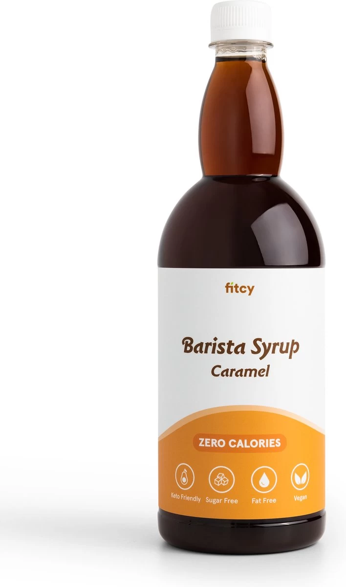 Fitcy | Koffiesiroop | Karamel | Barista Syrup | Zero | Vegan | Vetvrij | Suikervrij | Keto-vriendelijk | Koffie | Siroop | 1L 3 Fitcy | Koffiesiroop | Karamel | Barista Syrup | Zero | Vegan | Vetvrij | Suikervrij | Keto-vriendelijk | Koffie | Siroop | 1L