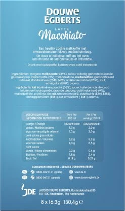 Douwe Egberts Verwenkoffie Latte Macchiato Oploskoffie - 5 X 8 Zakjes -Koffiedranken 713x1200 2