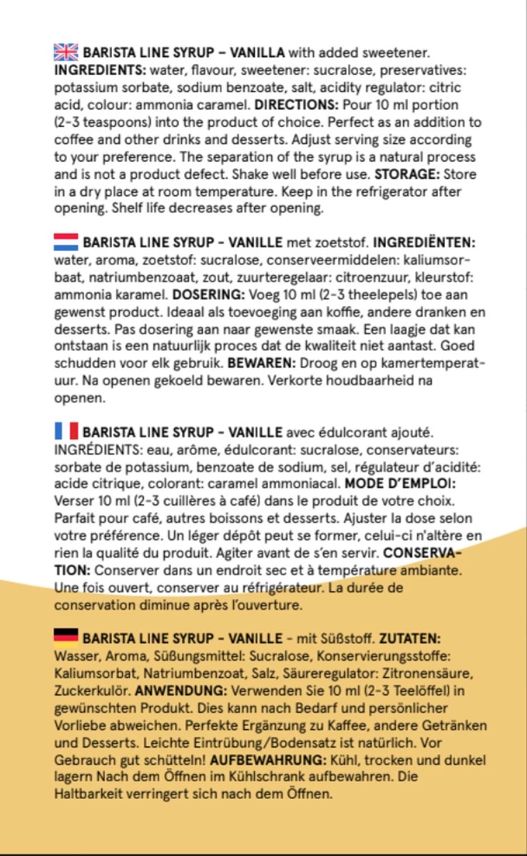 Fitcy | Koffiesiroop | Vanille | Barista Syrup | Zero | Vegan | Vetvrij | Suikervrij | Keto-vriendelijk | Koffie | Siroop | MET DOSEERPOMP | 1L 6 Fitcy | Koffiesiroop | Vanille | Barista Syrup | Zero | Vegan | Vetvrij | Suikervrij | Keto-vriendelijk | Koffie | Siroop | MET DOSEERPOMP | 1L - Afbeelding 4