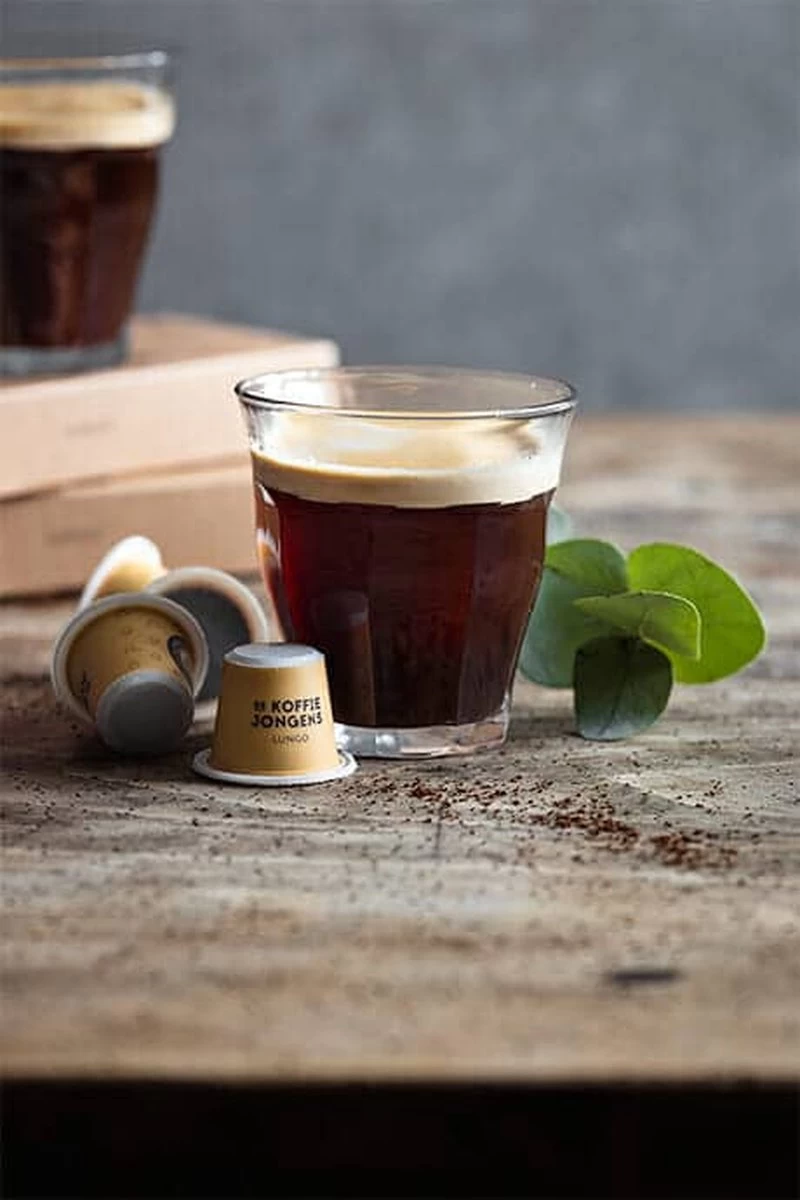 Nespresso Cups - De Koffiejongens - Lungo - 100% Biologisch Afbreekbaar - 60 Cups - 100% Nespresso Compatible 5 Nespresso Cups - De Koffiejongens - Lungo - 100% Biologisch Afbreekbaar - 60 Cups - 100% Nespresso Compatible - Afbeelding 3