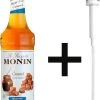 Monin Caramel Suikervrij 70cl Koffiesiroop Met Doseer Pompje -Koffiedranken 824x1200