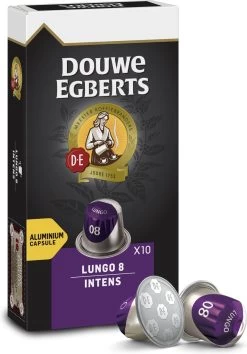 Douwe Egberts Lungo Intens Koffiecups - Intensiteit 8/12 - 10 X 10 Capsules -Koffiedranken 837x1200