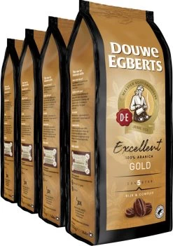 Douwe Egberts Excellent Gold Koffiebonen - 5/9 Intensiteit - 4 X 1kg -Koffiedranken 844x1200