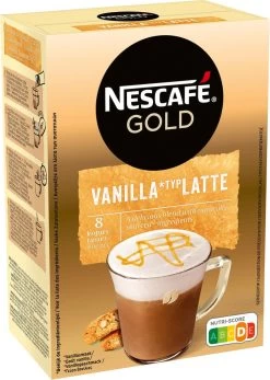 Nescafé Gold Latte Vanille Oploskoffie - 6 Doosjes à 8 Zakjes -Koffiedranken 854x1200 2