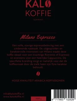 Kalo Koffie - 100% Arabica Koffiebonen - Milano Espresso - 1kg - Exclusieve Koffie -Koffiedranken 921x1200